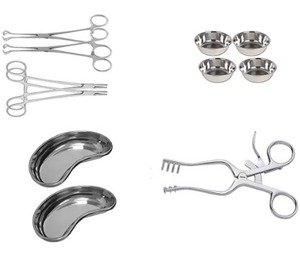 Ensemble d'instruments chirurgicaux manuels en acier inoxydable de qualité supérieure pour la chirurgie vasculaire abdominale, certifié CE Classe II, usage hospitalier, garantie 1 an - Product Image 2