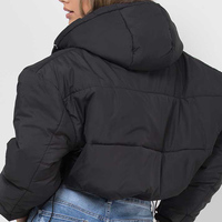 Veste d'hiver matelassée personnalisée pour femme – Vêtement d'extérieur décontracté haut de gamme pour femme avec fermeture éclair coupe-vent et poches latérales – Vestes pour femme