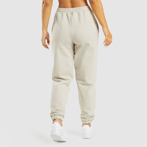 Pantalon de survêtement en coton uni grande taille pour femme – Style hip-hop taille haute, respirant et confortable pour l'hiver - Product Image 2