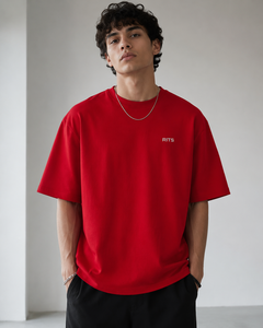 T-shirt court en coton épais 160 g/m² pour homme, col rond, personnalisé avec logo, style streetwear, écologique, respirant, imprimé sérigraphié effet délavé - Product Image 1