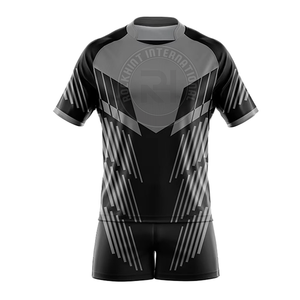 Ensemble de maillot et short de rugby personnalisable pour homme, tissu doux, coupe athlétique pour l'entraînement et les matchs - Product Image 1