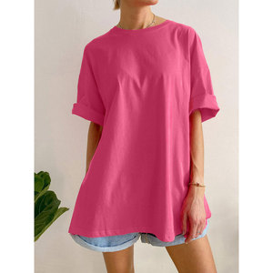 Wholesale High Quality Slim Fit Crew Neck Short Sleeve Breathable Quick Dry Eco-Friendly Custom Logo Women's Casual T-Shirts - Product Image 5