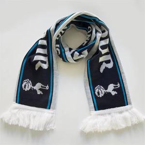 Custom Double-Sided Knitted Square Football Scarves National Team Jacquard Acrylic High Quality Lightweight Fan Supporters - Product Image 2
