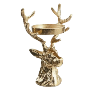 Metal Reindeer <b>Candle</b> Holder Candelabra Decorative Deer Sculpture Christmas Tabletop Home Decor Taper <b>Candle</b> <b>Stick</b> - Product Image 3