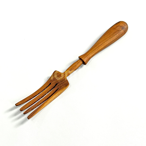 OEM Premium Teak Wood Salad Fork Handcrafted Wooden Serving Fork Eco Friendly Kitchen Tools Sustainable Tableware - Product Image 1