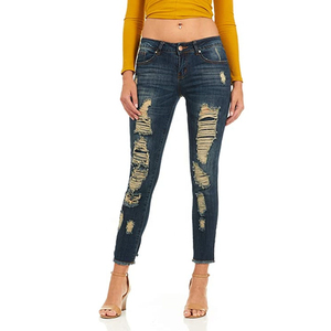 High-Waist Skinny Jeans Men's Women's Customizable Casual Streetwear OEM Customizable High Waist Summer Painted - Product Image 1