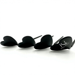 Espejo de Extensión de Pestañas con Mango de Agarre de Diamante en Color Negro Mate con Recubrimiento en Polvo de Alta Calidad, Logotipo Personalizado, Forma de Corazón - Product Image 2