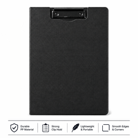 Porte-documents pliable A4 en mousse PP à prix d'usine avec une pince métallique rotative à 360 degrés pour l'école