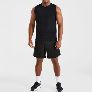 Wholesale Custom Front Logo OEM Men's High Quality Lightweight Fabric <b>Racer</b> Gym & Streetwear Breathable <b>Top</b> Trending Tank <b>Top</b> - Product Image 2