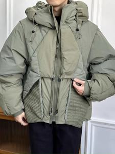 Chaqueta Acolchada con Capucha para Hombre, Estilo Urbano de Invierno, Personalizable, Resistente al Viento, Abrigo Cálido con Relleno de Plumón - Product Image 4