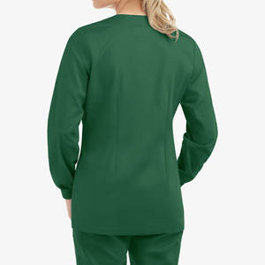 Blousons médicaux personnalisés avec logo imprimé ou brodé, fermeture à boutons-pression, manches longues, poignets côtelés, commandes en gros OEM - Product Image 2