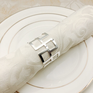 Die Cut Gold Napkin <b>Ring</b> <b>Holder</b> Decorative Metal Napkin Buckle for Dining Table Wedding Hotel Banquet Bulk Supply - Product Image 2