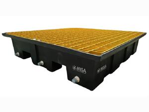 Paleta de Plástico Misa de Una Cara con Entrada Bidireccional para Contención de Derrames, con Capacidad Dinámica de Carga de 0.5t - Product Image 4