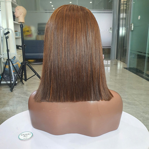 Bone Straight <b>Black</b> Root Ombre Brown Human Hair <b>Wig</b> 4x4 5x5 HD Transparent Lace Natural Hairline Glueless <b>Wig</b> - Product Image 2