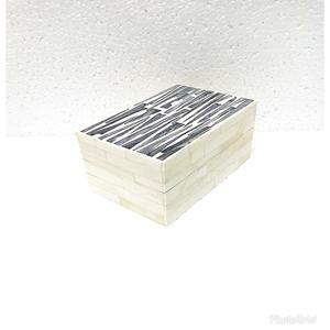 กล่องเครื่องประดับวินเทจตกแต่งด้วยมือ ปรับแต่งได้ ประดับมุกและกระดูกขัดเงา ดีไซน์รูปสัตว์ งานฝีมือจากธรรมชาติ - Product Image 5