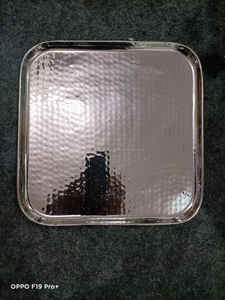 Bandejas DE SERVICIO DE ACERO INOXIDABLE personalizadas de alta calidad La mejor calidad para hoteles y restaurantes Pulido al por mayor de La India - Product Image 6