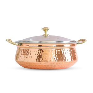 Acero Cobre Martillado, Diseño Pulido Handi/Cazuela - Product Image 6