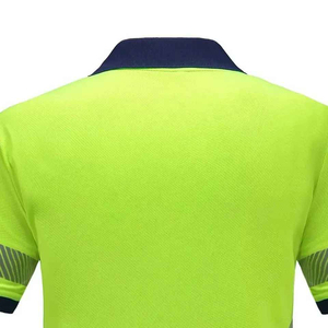 Polo de travail haute visibilité OEM, vêtements de sécurité pour les travailleurs de la construction, industriels, routiers et extérieurs, respirant et léger - Product Image 4