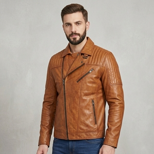 Blouson en cuir véritable de qualité supérieure, nouveau design 2026, pour la course moto, idéal pour l'hiver, en tissu haute performance - Product Image 1
