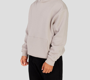 Sudadera Holgada de Forro Polar Ecológico para Mujer, Otoño-Invierno, Color Sólido, Algodón y Poliéster, Casual, Tallas Grandes - Product Image 3