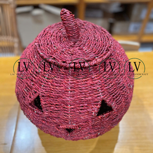 Cesta de calabaza de algas marinas ecológica para decoración de Halloween, decoración para fiestas de Halloween, venta al por mayor desde Vietnam - Product Image 4