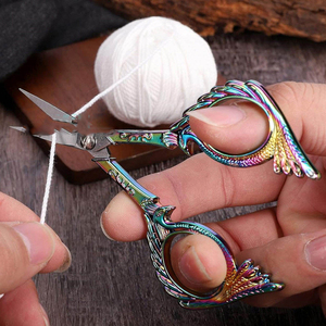 Professional Embroidery <b>Scissors</b> Stainless Steel Precision Thread Cutting Rubber Handles Customizable Size for <b>Sewing</b> Crafting - Product Image 4