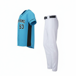 Conjunto de Uniforme de Béisbol Personalizado al por Mayor para Unisex |   Camisetas y Pantalones de Béisbol y Sóftbol Sublimados en Blanco |   Pantalones Cortos Transpirables - Product Image 5