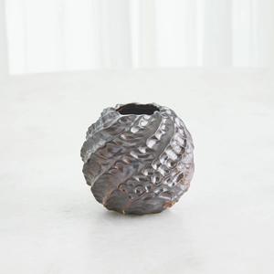 Vase décoratif minimaliste en métal pour la décoration intérieure, porte-fleurs contemporain pour bureau - Product Image 6