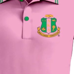 เสื้อโปโลสีชมพูผู้หญิงแขนสั้นคอปกเสื้อแฟชั่นลำลองสไตล์ยูนิฟอร์มเสื้อปักลายสวมใส่สบายทุกวัน - Product Image 6