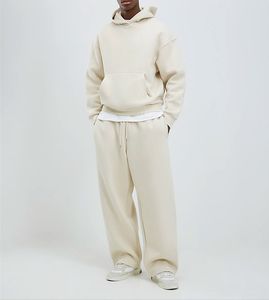 Conjunto Deportivo Unisex para Hombre, Estilo Urbano, Sudadera con Capucha Oversize, Pantalones Deportivos, Poliéster y Algodón, Lavado Ácido, Impresión Personalizada - Product Image 4