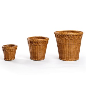 Cesta de mimbre tejida a mano para plantas, decoración de jardín interior y exterior, macetas, soporte para plantas al precio más bajo. - Product Image 6