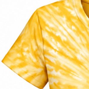 Camiseta Tie Dye para mujer, camiseta de manga corta con estampado gráfico moderno, ropa informal cómoda para damas modernas - Product Image 5