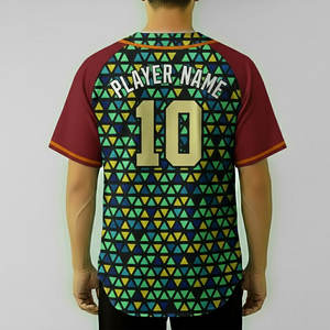 ชุดเบสบอลแบบกำหนดเอง ผ้าโพลีเอสเตอร์ ชุดยูนิฟอร์มเบสบอลแบบซับลิเมชั่น ราคาถูก เสื้อซอฟต์บอลและกางเกงสำหรับผู้ชาย แห้งเร็ว ชุด 2 ชิ้น - Product Image 4