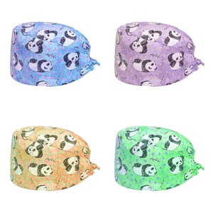 Custom Sublimation Print <b>Scrub</b> <b>Caps</b> Solid Unique Hospital Ward Emergency Pharmacy Headwear OEM Wholesale <b>Scrub</b> <b>Caps</b> For Unisex - Product Image 1