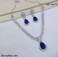 Set Perhiasan Imitasi Kuningan Berlapis Rhodium dengan Mutiara dan Berlian Imitasi, Anting dan Kalung Bentuk Tetesan Air Merah, untuk Pengantin Wanita
