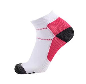 <b>Men's</b> White Ankle <b>Socks</b> with Accents Knitted Breathable Nylon/Spandex Solid <b>Sports</b> <b>Socks</b> Summer Use - Product Image 6