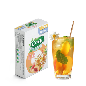 Poudre de boisson instantanée à la pêche de qualité supérieure, sans sucre, saveur pêche, emballage personnalisé en sachet, boîte en papier duplex - Product Image 2