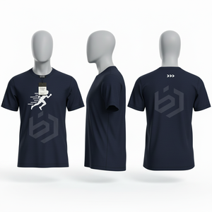 Men's Gray Short Sleeve O-Neck T-<b>Shirt</b> With <b>Geometric</b> Print Breathable Jersey Fit Casual Style Heat-Transfer Printed - Product Image 3