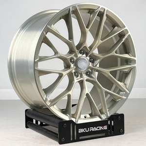 Rines Bku 5x130 Forjados para <span class=keywords><strong>Porsche</strong></span> 911 944 997 991 GT3 GT2 RS Carrera 968 <span class=keywords><strong>928</strong></span> 18 19 20 21 Pulgadas, Rines de Aleación Completamente Cepillados - Product Image 2