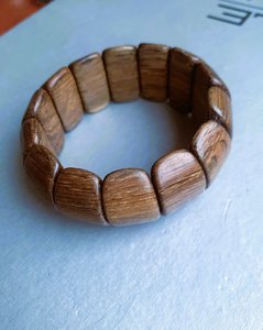 Bracelets manchette en bois pour femme, style classique, motif grain naturel, pour fêtes et occasions chrétiennes - Product Image 5