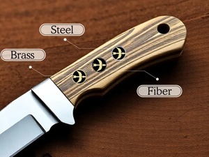 หมุดโมเสกทองเหลืองลายนกบิน แกนโมเสกสแตนเลสตกแต่งสำหรับด้ามมีด วัสดุงานฝีมือ DIY รับผลิตแบบ OEM ODM - Product Image 6