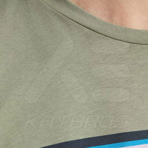 T-shirt décontracté pour homme KATBROS INDUSTRY, marque privée, respirant, en coton/fibre de bambou, coupe ample, manches courtes, confortable - Product Image 6