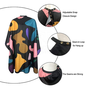 เสื้อคลุมสำหรับร้านเสริมสวยพร้อมแต่งผม, เสื้อคลุมสำหรับแต่งผมปรับได้ระบายอากาศได้ดีเป็นมิตรกับสิ่งแวดล้อม - Product Image 4