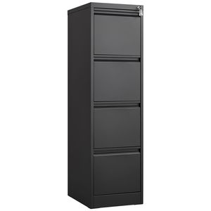 <b>4</b> <b>Drawer</b> Vertical Metal File Cabinet with Lock Home Office Organizer <b>Storage</b> Cabinet for Letter Filing - Product Image 4