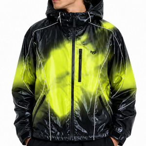 Thermochromic Streetwear Top Heat Reactive Water Reactive Lightweight Windbreaker Waterproof <b>Running</b> <b>jacket</b> for <b>men</b> OEM Supplier - Product Image 5