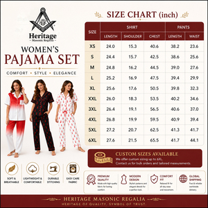 Ropa de Dormir para Mujer con Rayas Rojas y Negras, Estilo Griego, para la Hermandad Delta Sigma, Prendas Masónicas Tradicionales - Product Image 6
