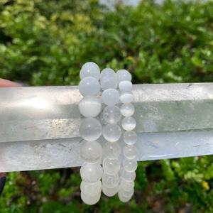 Bracelet élastique de perles de guérison de pierre de sélénite le plus vendu pour le Bracelet en cristal d'énergie naturelle d'affaires de cadeau de mode unisexe - Product Image 4