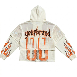 Sudadera con capucha Glory Custom Screen Print para hombre, calidad premium, 100% algodón, gramaje pesado, para ropa urbana y casual. - Product Image 2