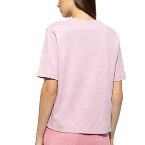 T-shirt décontracté pour femmes grandes tailles, col rond, manches courtes, uni, respirant, 100% coton, séchage rapide, personnalisable - Product Image 2