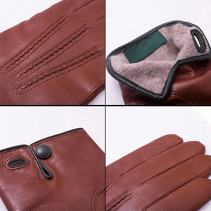 Gants en cuir de haute qualité, style uni, écologiques, respirants, chauds, fonctionnels pour écran tactile, pour hommes et femmes, hiver - Product Image 5